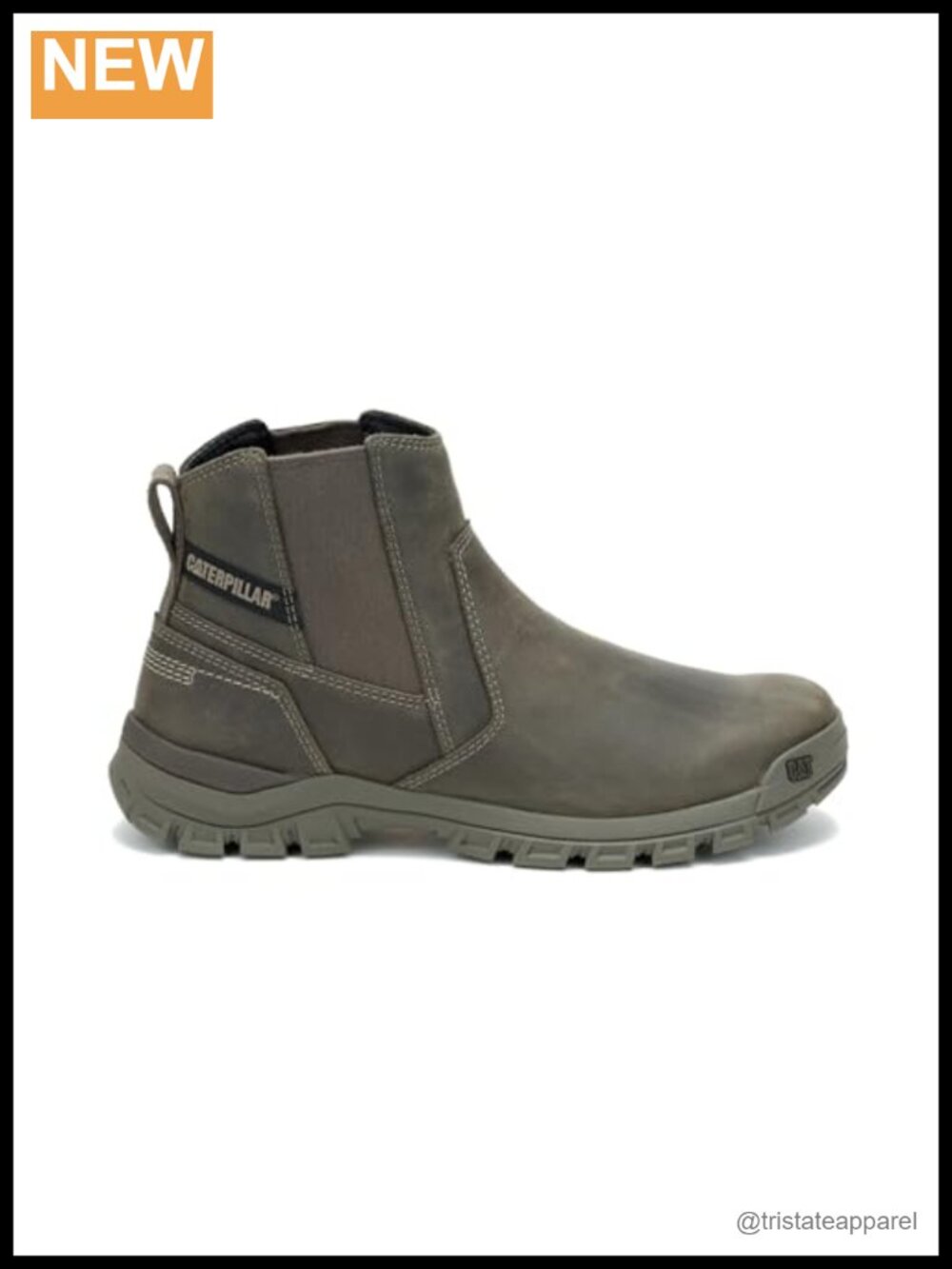 Men's Leather Chelsea Boots Pull-On Ankle Boot Lug Sole Comfort